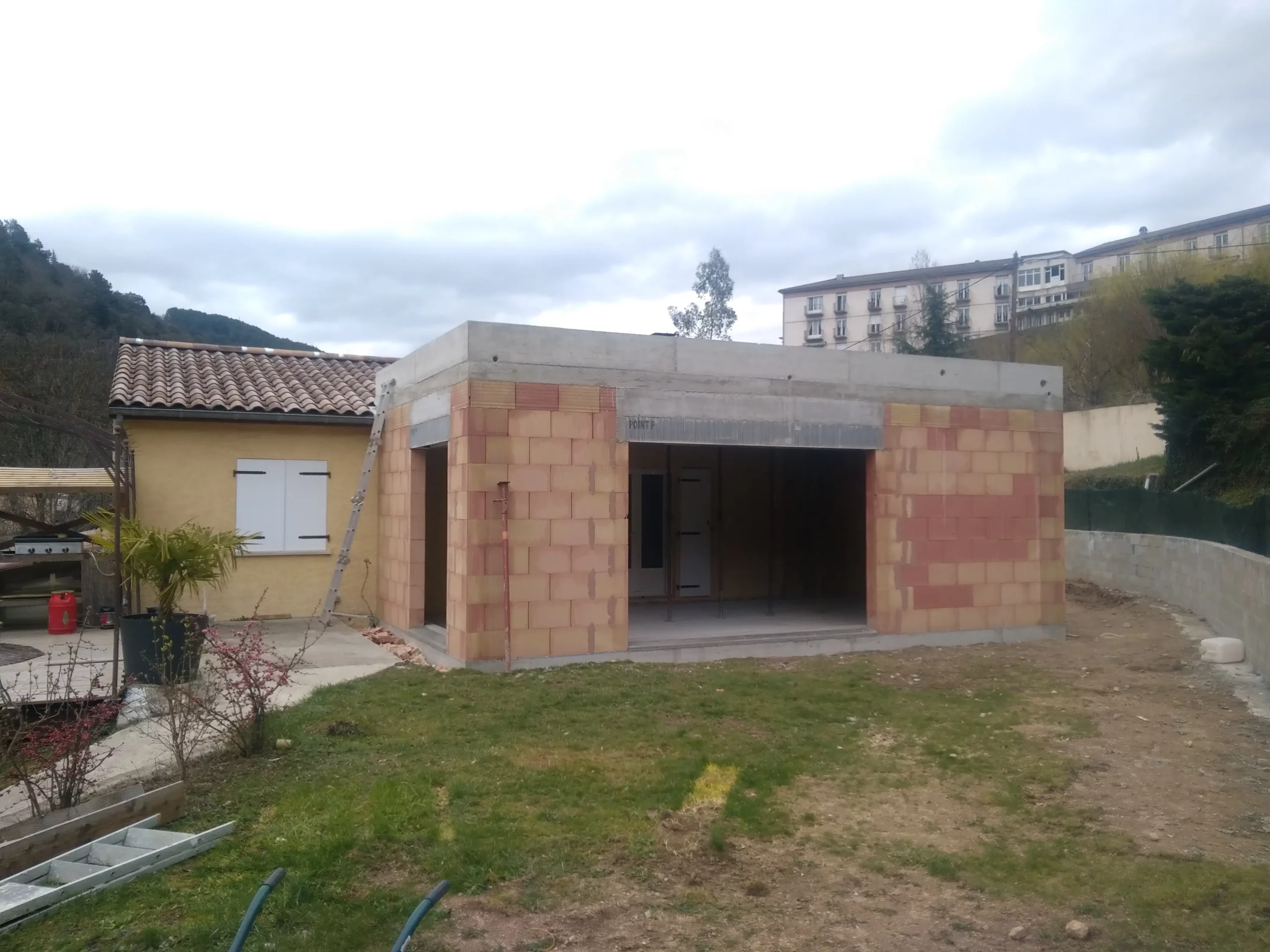 Travaux neufs extensions en Ardèche Chazal Macconerie