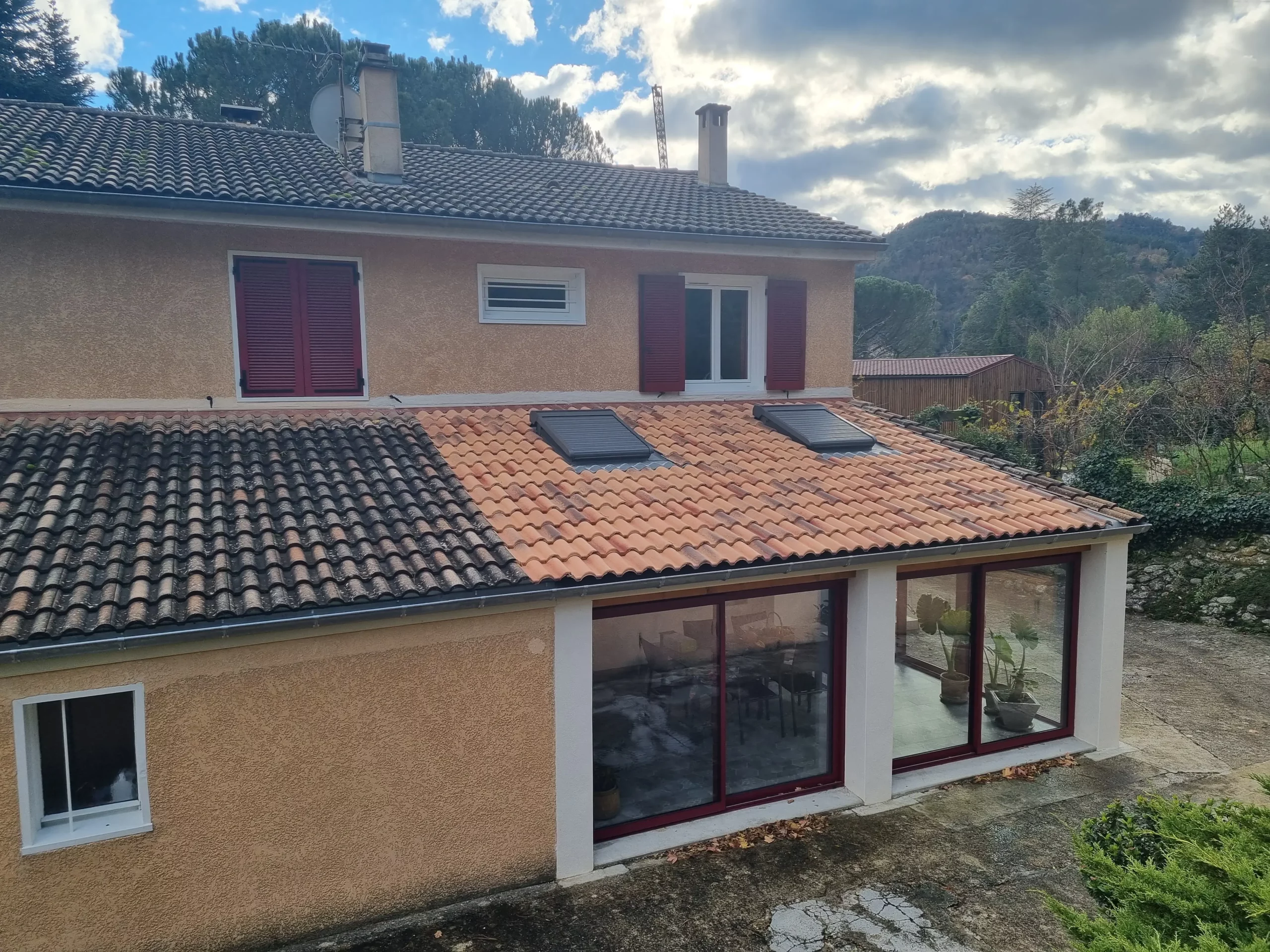 Travaux neufs extensions en Ardèche Chazal Macconerie